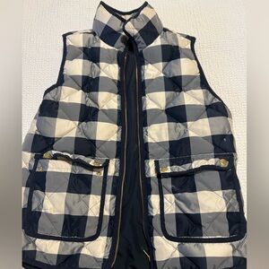 Gingham Vest- Jcrew